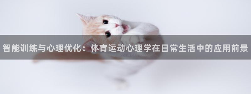 3377体育官方app下载：智能训练与心理优化：体育运动心理学在日常生活中的应用前景